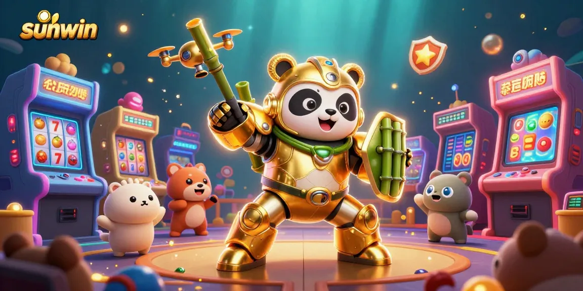 Experience thrilling gameplay with sunwin's vibrant online casino action in an epic 3D illustration.