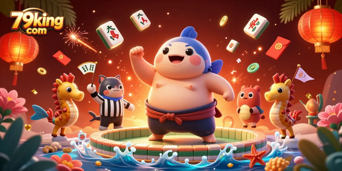Experience the excitement of 79king com with vibrant scenes of underwater gaming featuring a giant fugu and festive elements.