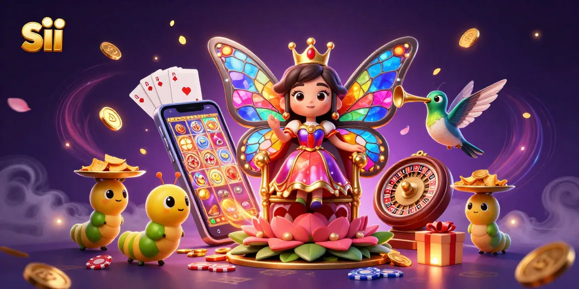 Experience the magic of sii with animated slot games and vibrant casino elements.