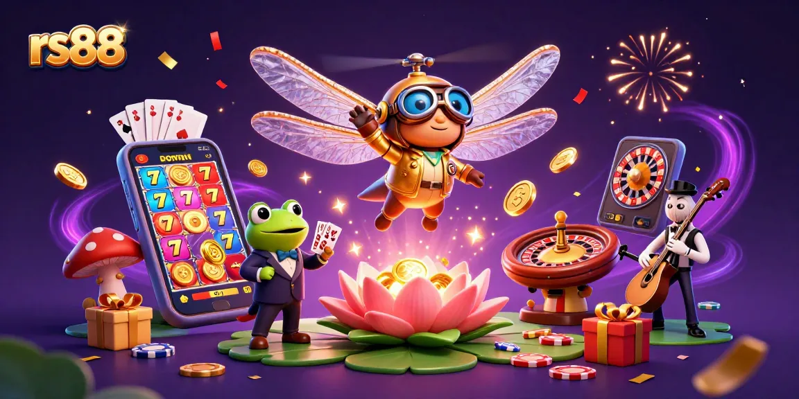 Experience the vibrant action of rs88 at a lily pad casino with colorful slot games and lively dealers.