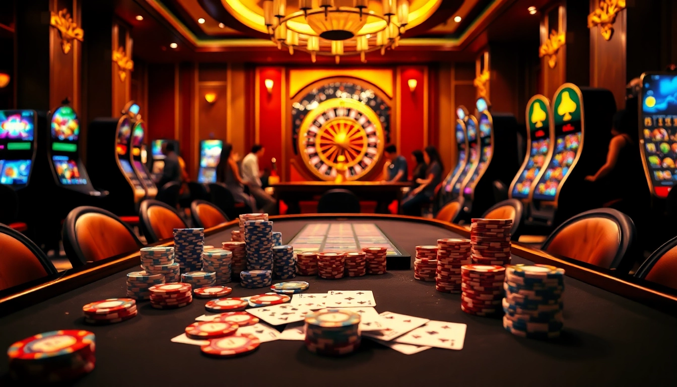 Experience high-stakes poker action at https://tylekeo.bio/ with vibrant chips and thrilling casino ambiance.
