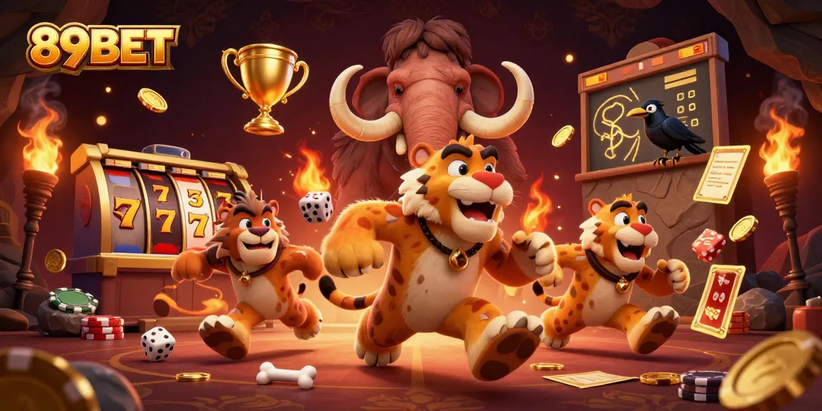 Engage in thrilling gaming at 89BET with dynamic slot reels and a lively casino scene.