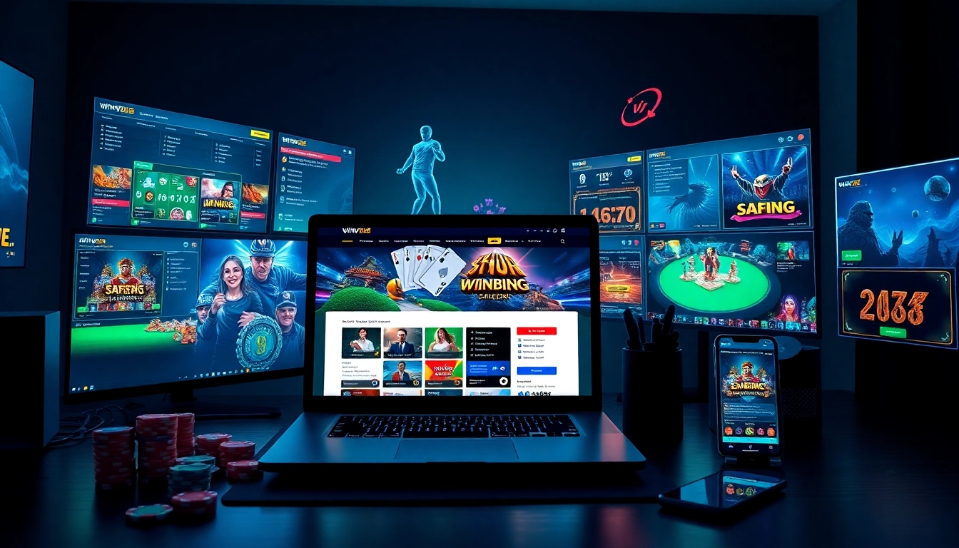 Experience online gambling excitement at winvn88.live through a vibrant digital workspace.