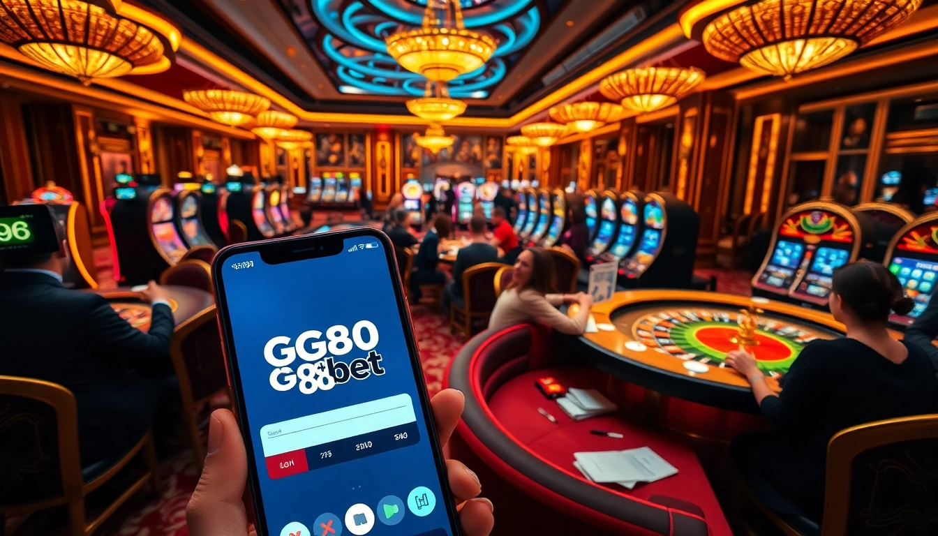 Players enjoying various games at a casino table while experiencing the thrill of GG88 bet.