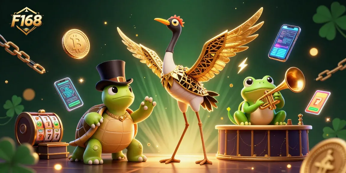 Engage in the thrilling world of F168 with vibrant characters and exciting gambling elements.