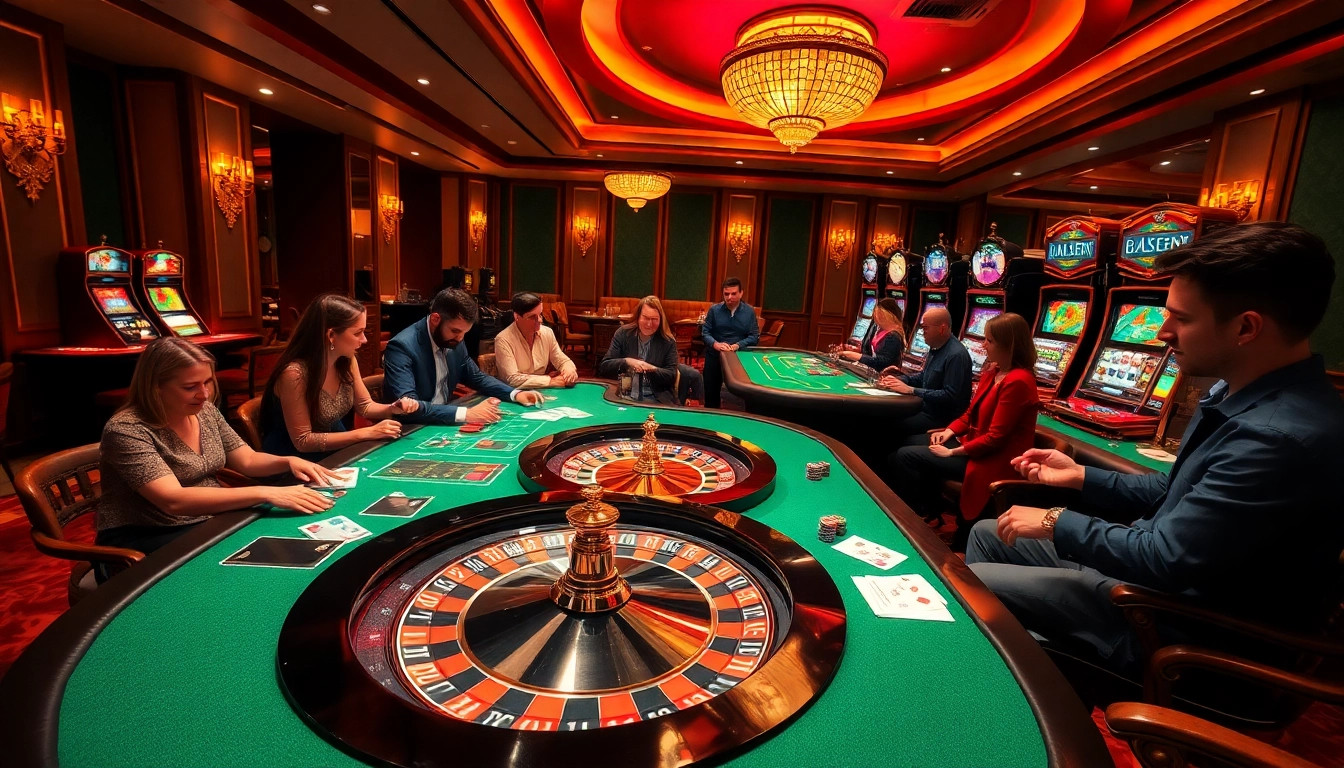 Excited players engaging in a thrilling game at the jl55 club casino table, showcasing vibrant atmosphere.