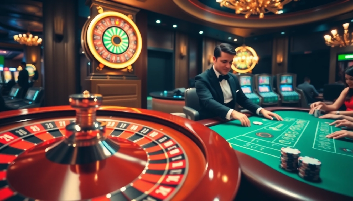Experience thrilling moments at W188 with vibrant roulette wheels and engaging casino tables.