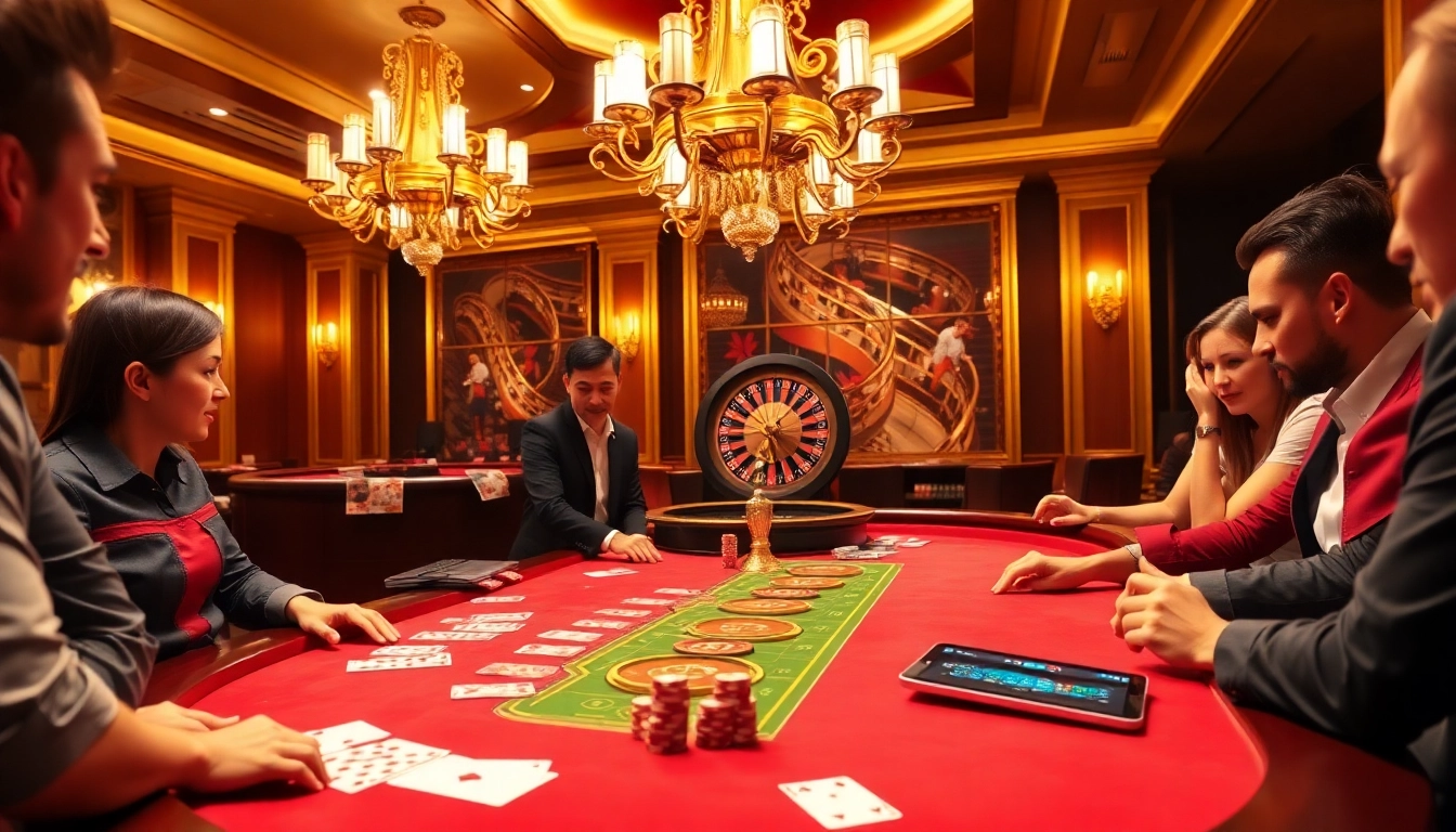 Experience the thrill of blackjack at Fb88 casino with vibrant gameplay and luxurious ambiance.