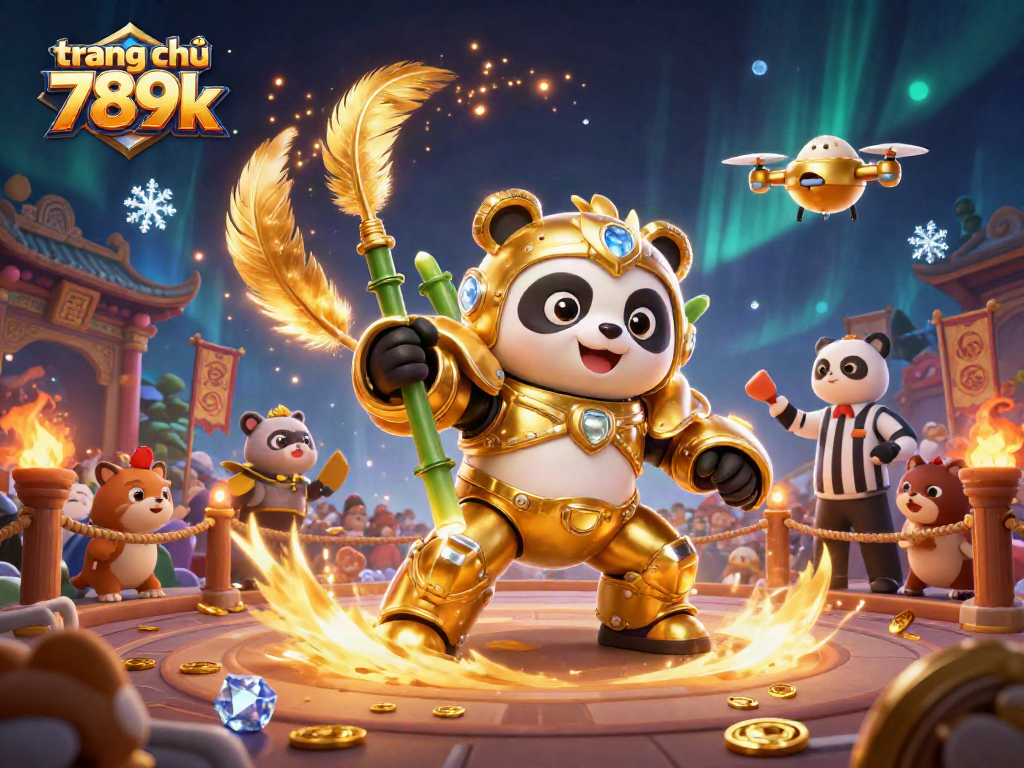 Experience thrilling action on trang chủ 789k with the mech-suit panda in an electrifying casino arena.