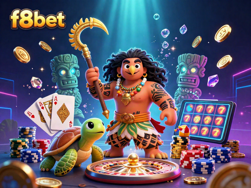 Engage with f8bet's vibrant online casino experience, featuring exciting game elements and a dynamic setting.