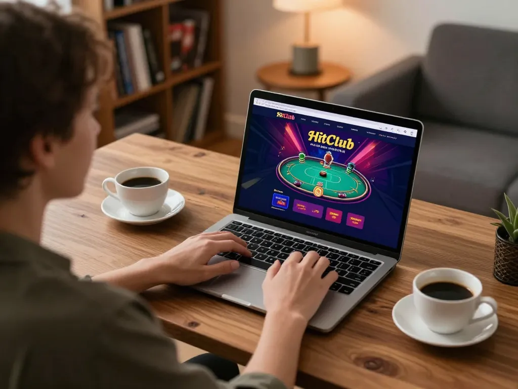 Engaging online gaming experience at Hitclub with a vibrant poker game interface