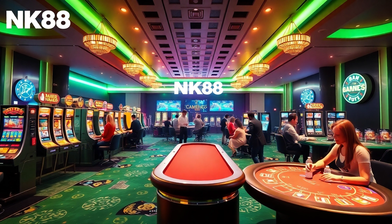 Experience the excitement of nk88 in a vibrant online gaming interface showcasing interactive casino games and engaging players.