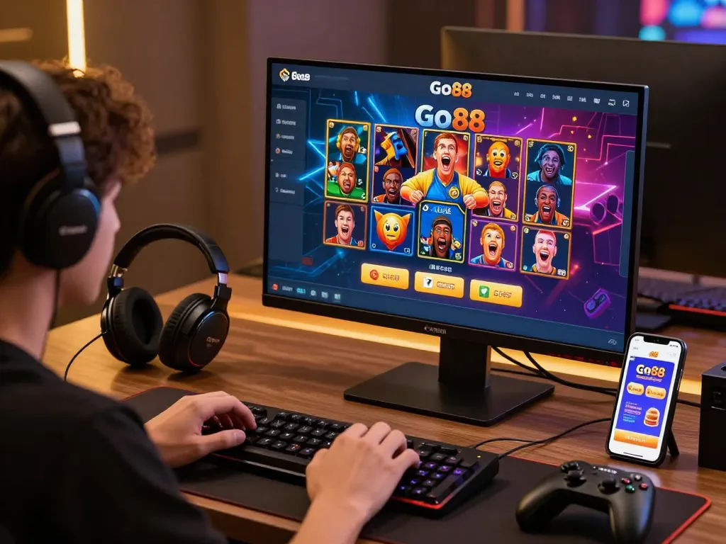 Experience excitement on go-88.us.com with engaging online gaming set up and vibrant interface.