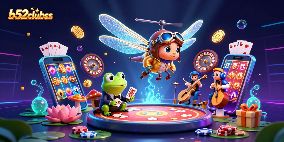 Engage with the thrilling b52clubss gaming experience featuring vibrant casino elements.