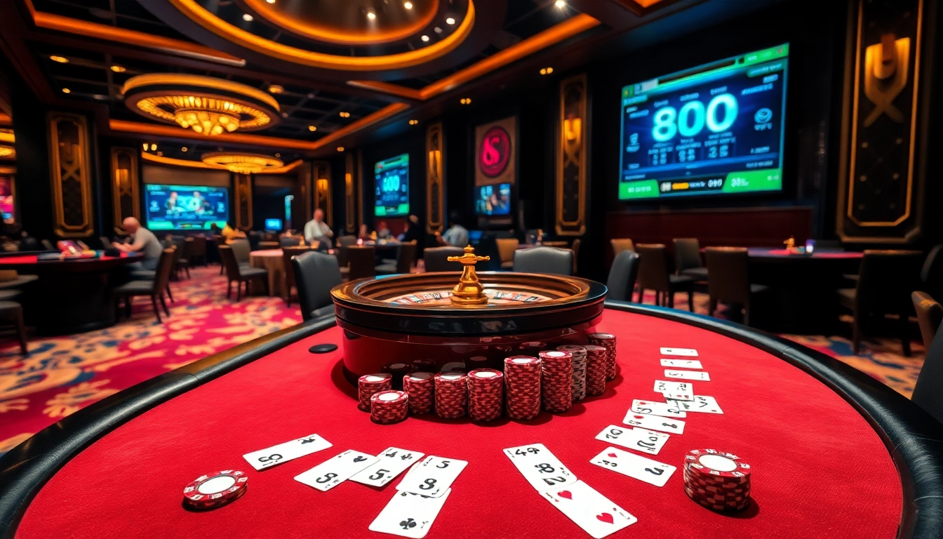Players engaging at a stylish poker table within the 888b casino environment.