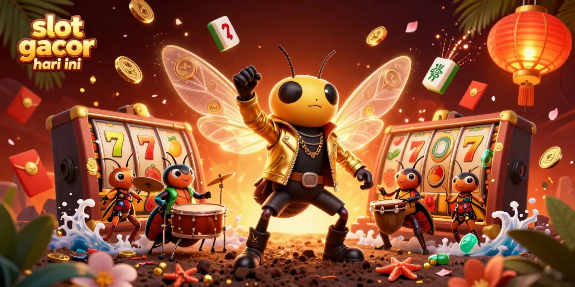 Engage with slot gacor hari ini, featuring dynamic 3D characters and vibrant casino elements.