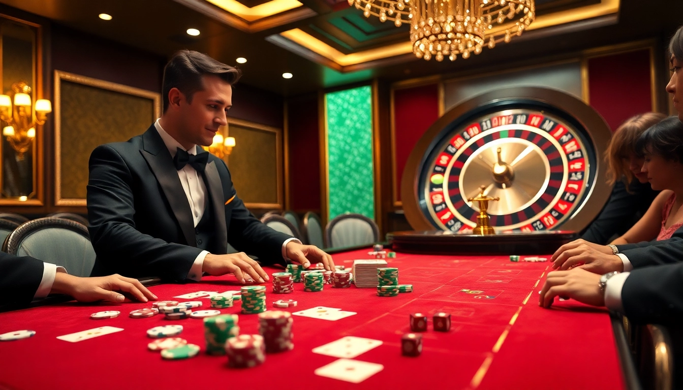 Gamble at the luxurious tables at https://2haywin.art/ with vibrant chips and a roulette wheel.