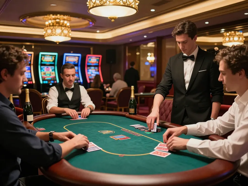 Experience high-stakes excitement at vipwin777's luxurious poker tables with elite players.
