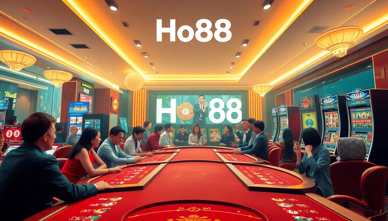 Exciting online gaming experience at Ho88 casino with players enjoying various games.