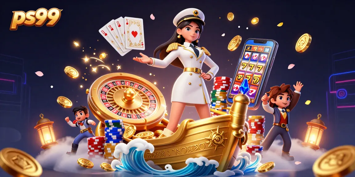 Experience thrilling wins at ps99 with an elegant casino illustration showcasing vibrant gaming elements.