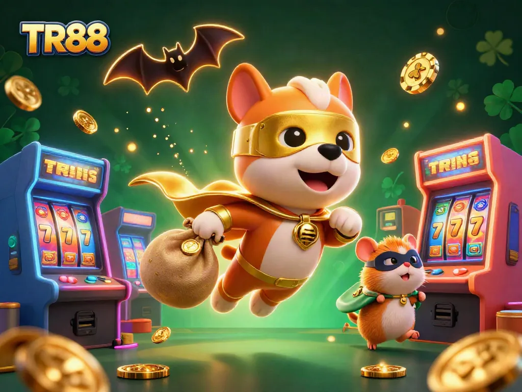 Win big with TR88 in an action-packed casino adventure featuring a superhero dog!