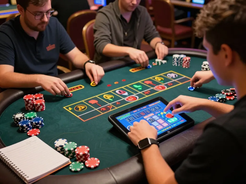 Tài xỉu go88 gameplay captured on a tablet with vibrant betting interface and strategic planning details