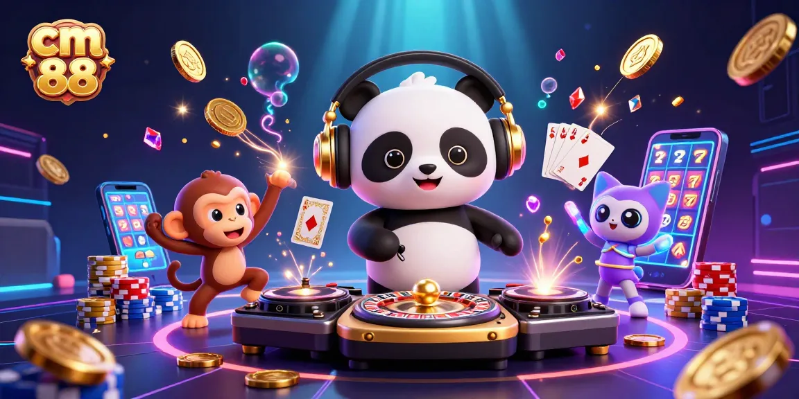 Experience vibrant gaming energy with cm 88, featuring dynamic casino characters and golden rewards.