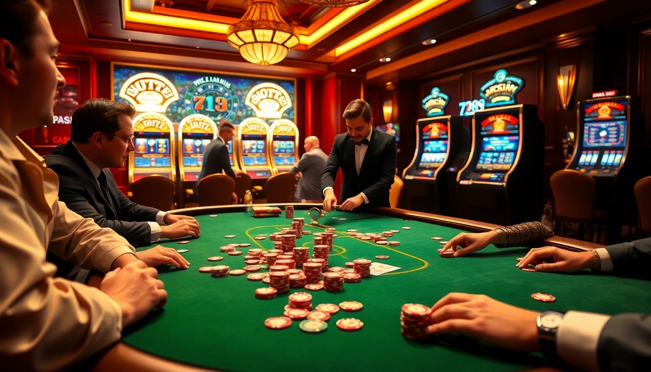 Experience the thrill of poker at 789winn with vibrant tables and colorful chips.