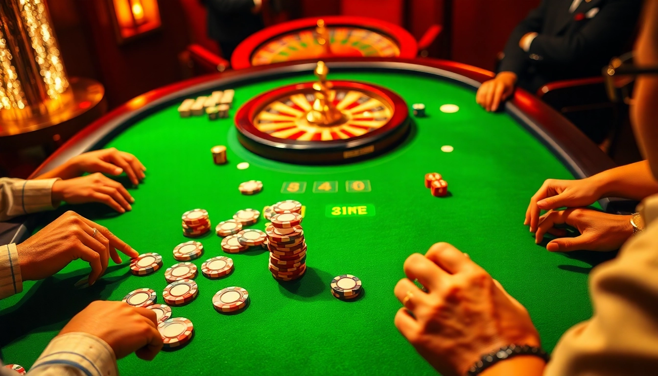 Engage in high-stakes poker featuring vv jl with dynamic lighting and vibrant casino elements.