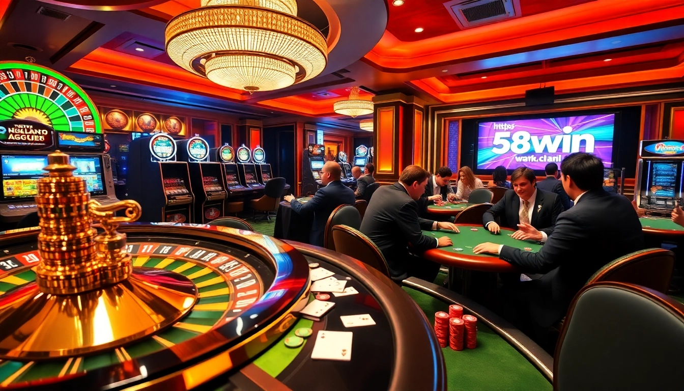 Engage with the excitement of gambling at https://58win.watch/, featuring dynamic casino elements and vibrant atmosphere.