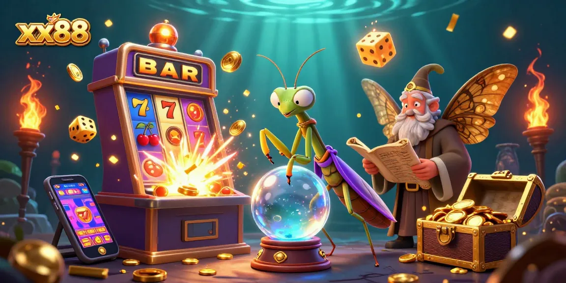 Experience the thrill of xx88 with a mystical fortune teller and jackpot-filled slot machine.