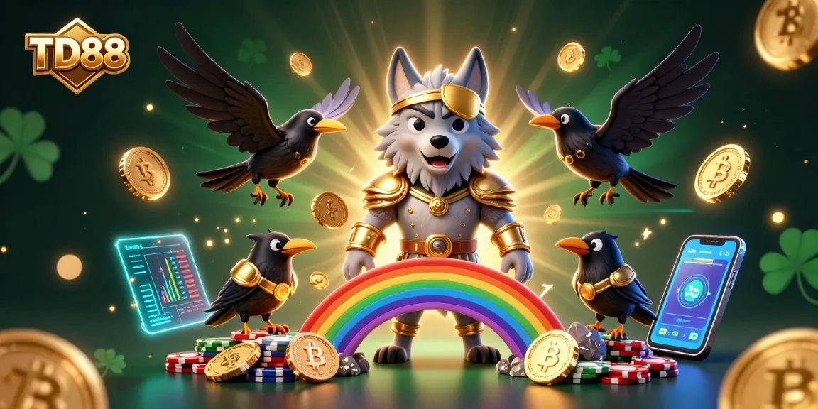 Play engaging casino games with TD88 as the vibrant and mythical casino-themed illustration comes to life.