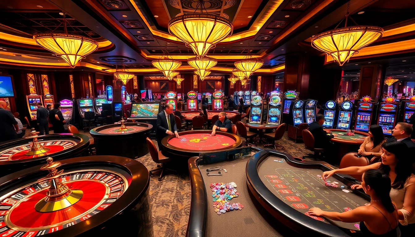 Kp88 offers an exciting casino atmosphere with players enjoying roulette and poker games.
