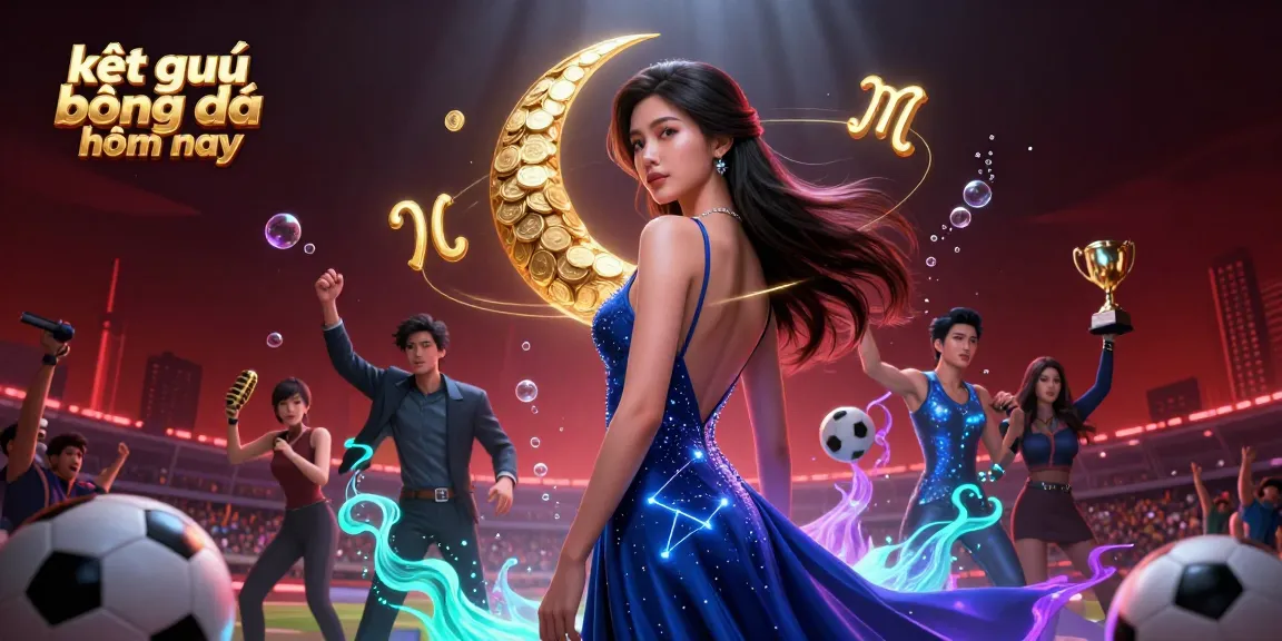 Kết quả bóng đá hôm nay: Engage with thrilling sports betting dynamics featuring a beautiful Asian woman and vibrant game elements.