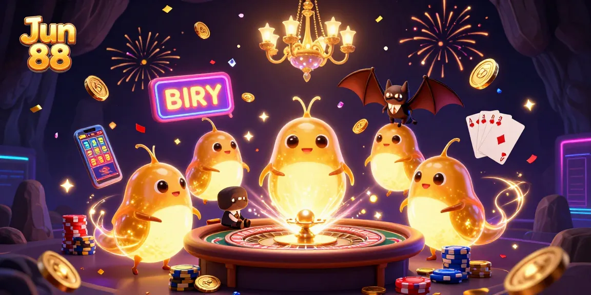 Experience thrilling gameplay at Jun 88 while winning with bioluminescent glowworms lighting up the casino atmosphere.