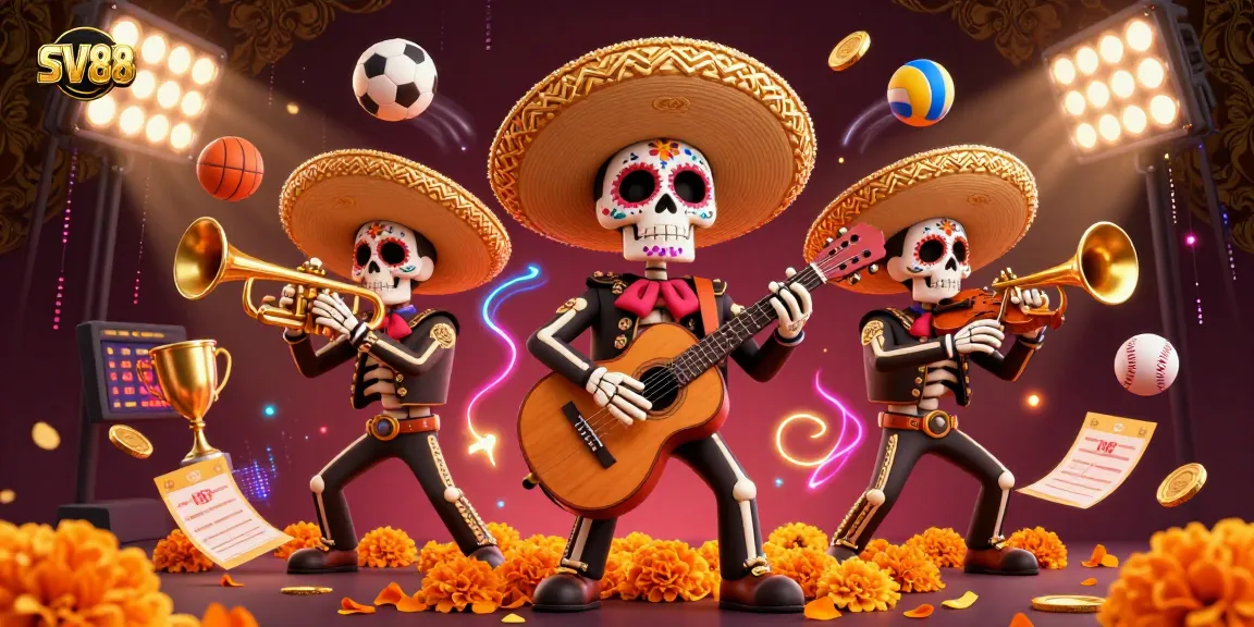 Experience gaming excitement at SV88 with vibrant mariachis and thrilling sports action.