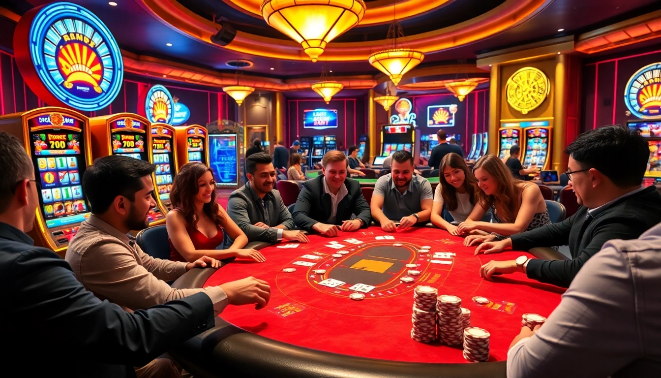 Players engaging in thrilling blackjack action at 888new bet casino, surrounded by vibrant gaming elements.