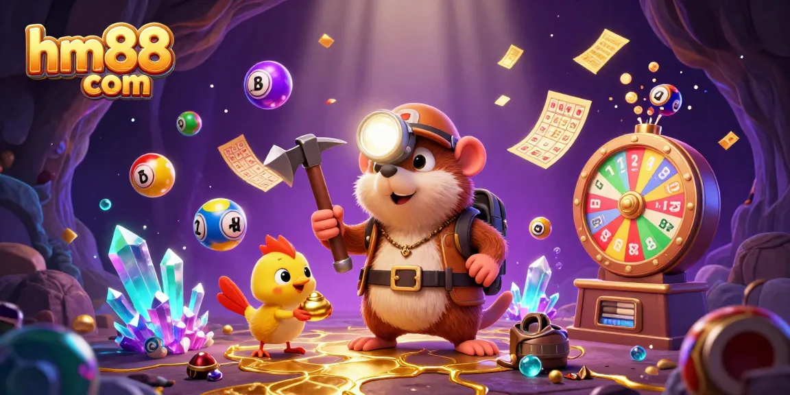 Experience thrilling gameplay at hm88 com with vibrant lottery balls, a lucky mole, and stunning casino visuals.