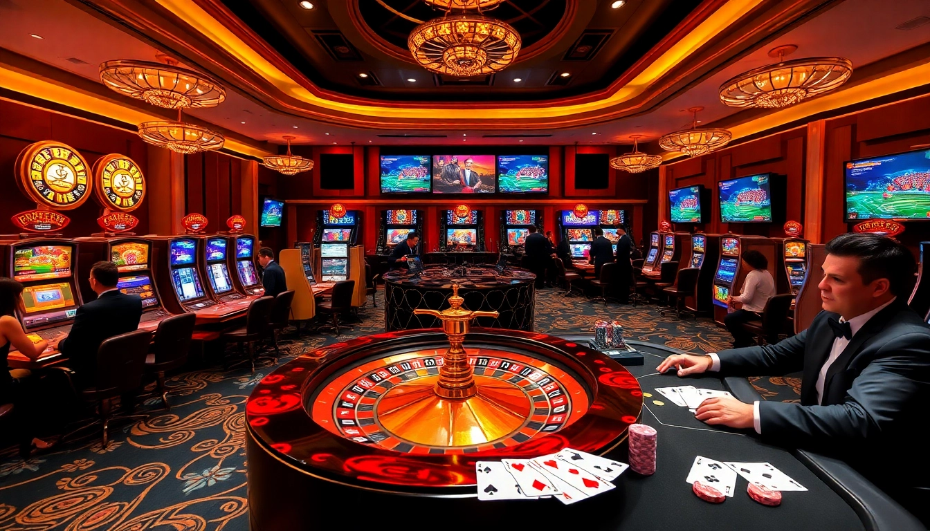 Experience luxury gaming at https://88new.autos/, featuring roulette, poker tables, and vibrant slot machines.