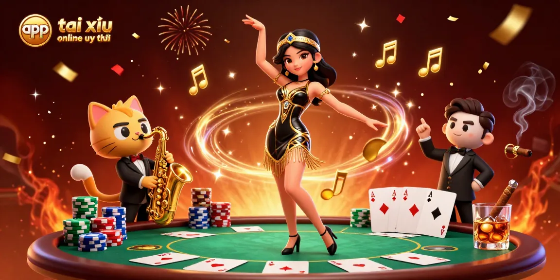 Experience the thrill of app tài xỉu online uy tín with dynamic casino elements and vibrant characters.