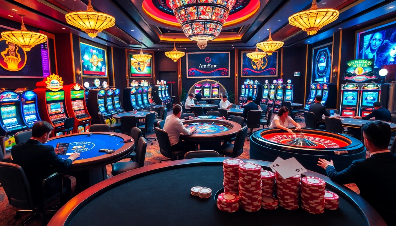 Professional gamblers strategizing at a casino table, showcasing the thrilling experience available at https://nk88s.net/.