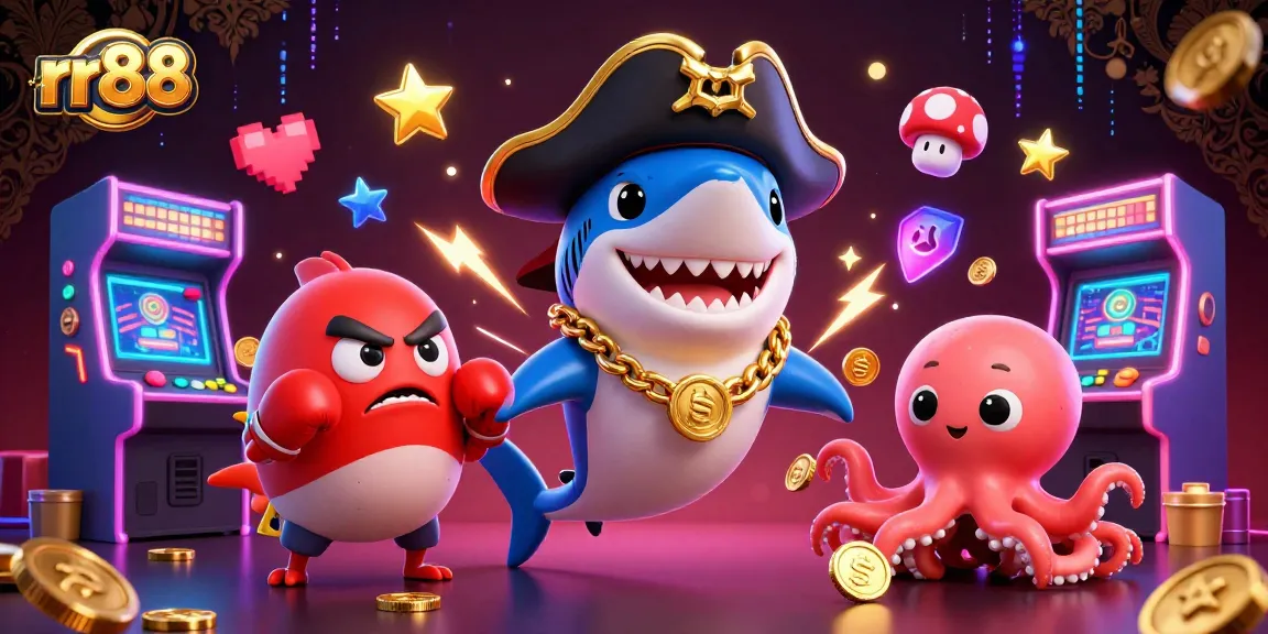 Win big at rr88 with our colorful casino characters immersed in vibrant gaming action.