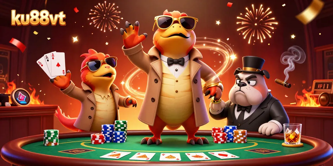 ku88vt raptors hilariously attempt entry into a VIP casino with poker elements.