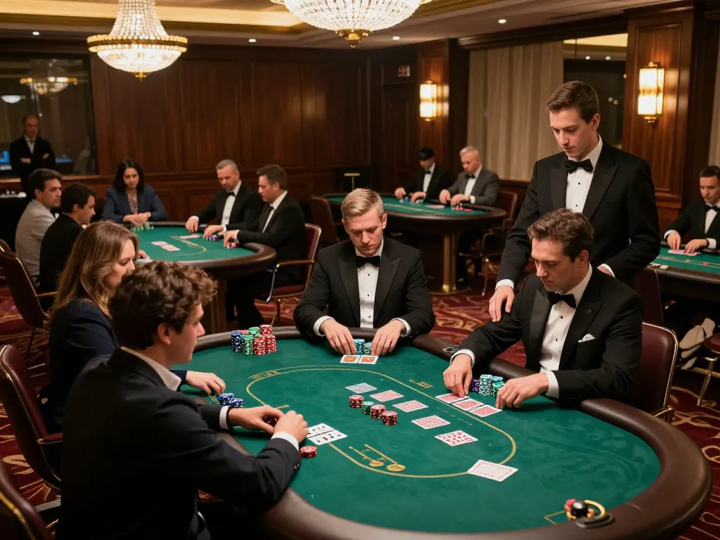 Win big at vin88 with strategic poker gameplay in an upscale casino setting