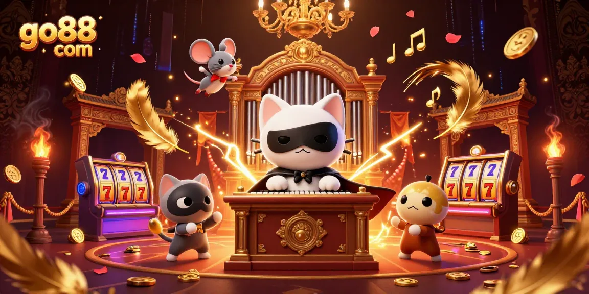 Experience the thrill of winning with go88 com at this vibrant casino scene featuring dynamic characters and game elements.