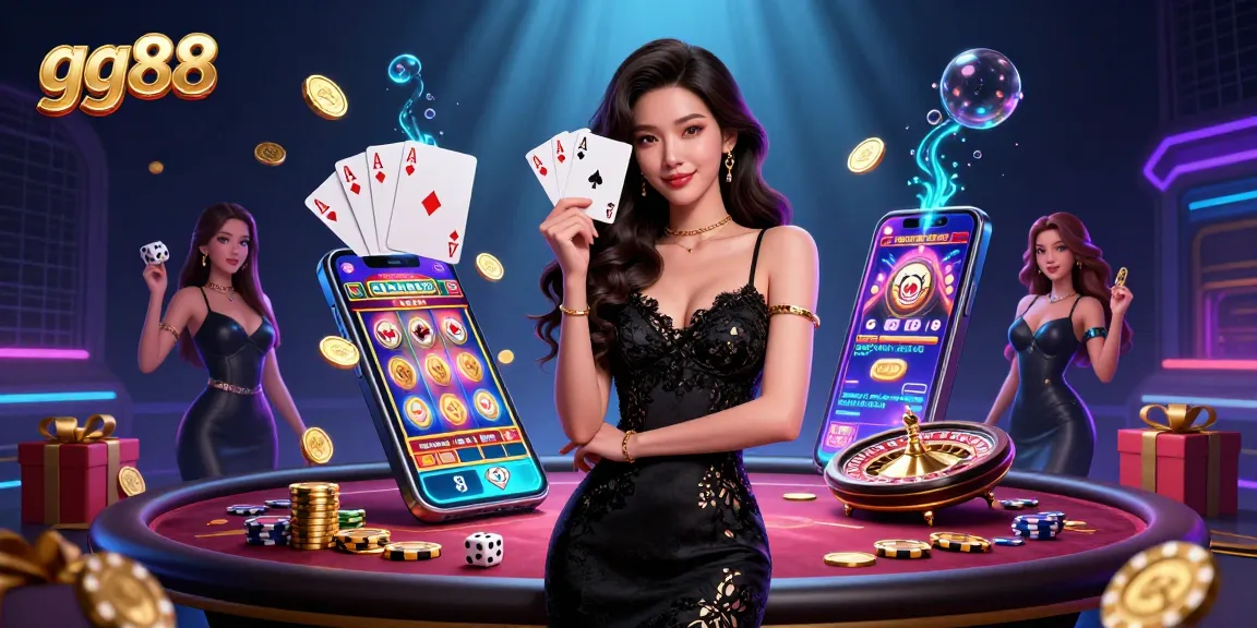 Experience the thrill with gg88's vibrant casino games and elegant designs.