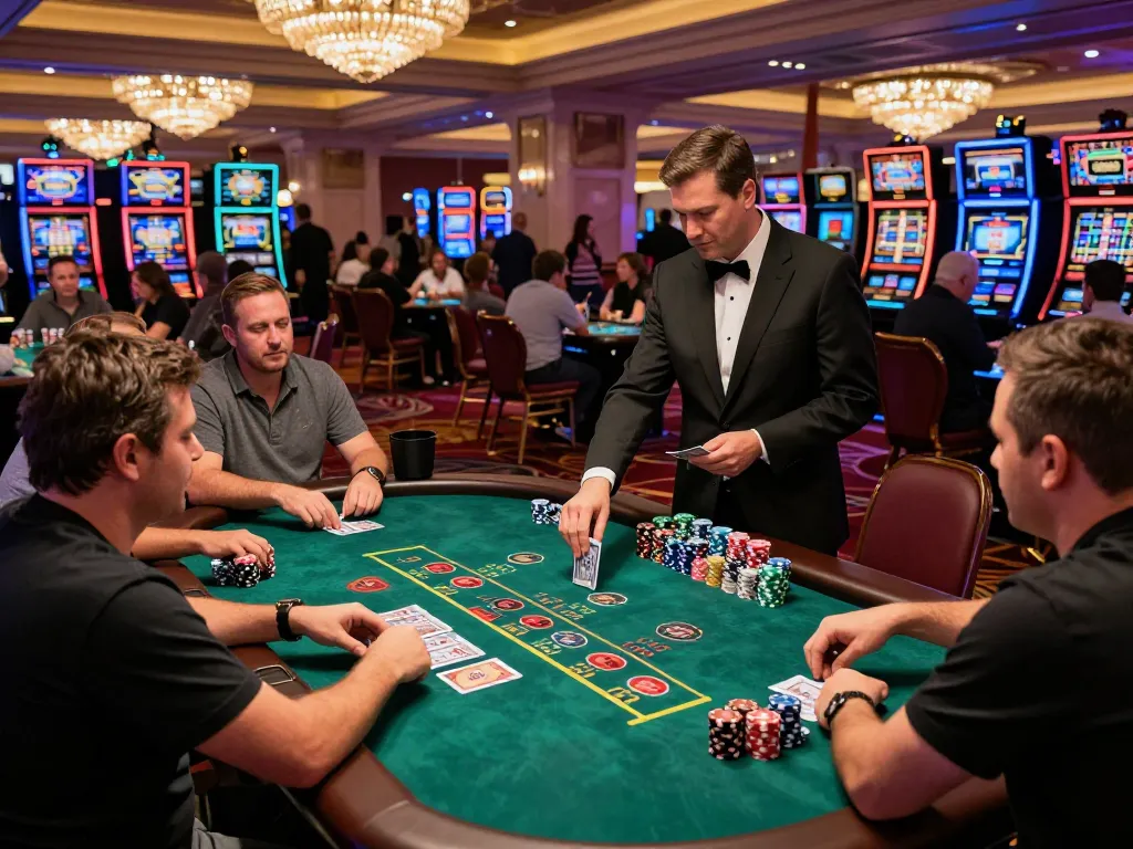 Watch players strategize and place bets in a vibrant blackjack scene at say88 casino