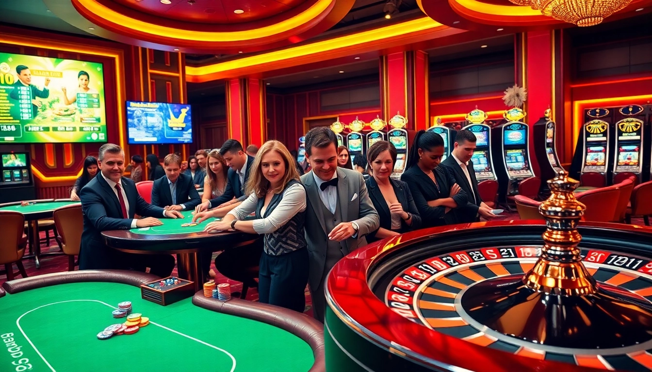 Experience the excitement of lc88 casino with vibrant poker tables and thrilling gameplay.